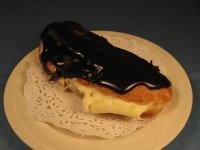Freshly Made Eclairs at Albany Oregon Bakery